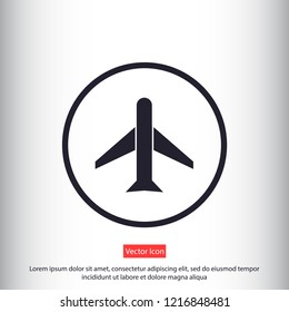 aircraft vector icon 10 eps