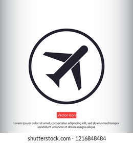 aircraft vector icon 10 eps