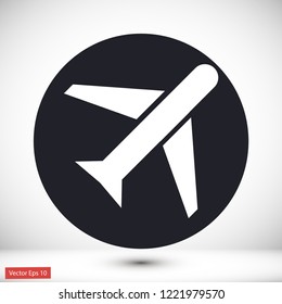 aircraft vector icon 10 eps