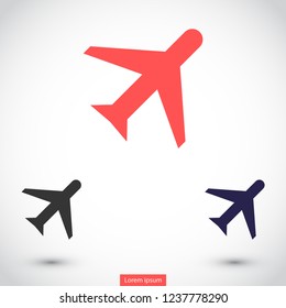 aircraft vector icon 10 eps