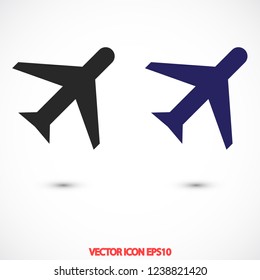 aircraft vector icon 10 eps