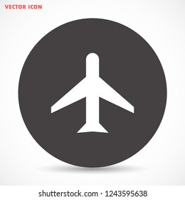 aircraft vector icon 10 eps