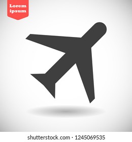 aircraft vector icon 10 eps