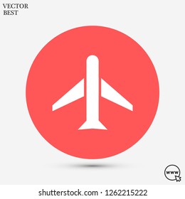 aircraft vector icon 10 eps