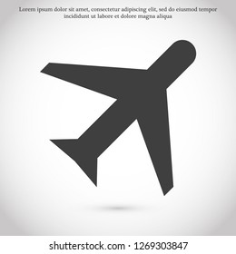 aircraft vector icon 10 eps