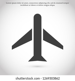 aircraft vector icon 10 eps