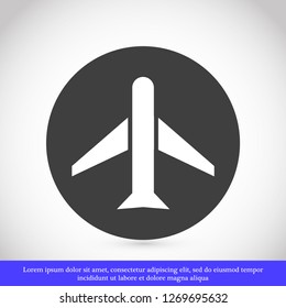 aircraft vector icon 10 eps