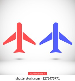 aircraft vector icon 10 eps