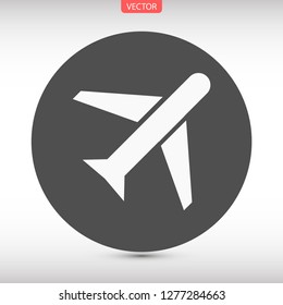 aircraft vector icon 10 eps