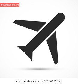 aircraft vector icon 10 eps