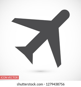 aircraft vector icon 10 eps