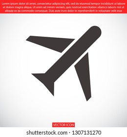 aircraft vector icon 10 eps