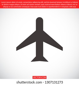 aircraft vector icon 10 eps