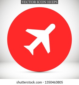aircraft vector icon 10 eps