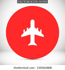 aircraft vector icon 10 eps