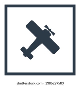 aircraft vector icon 10 eps , Lorem ipsum Flat design
