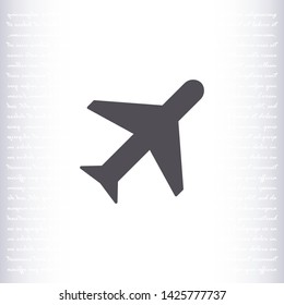 aircraft vector icon 10 eps , Lorem ipsum Flat design