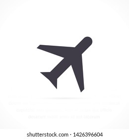 aircraft vector icon 10 eps , Lorem ipsum Flat design