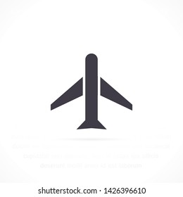 aircraft vector icon 10 eps , Lorem ipsum Flat design