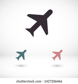 aircraft vector icon 10 eps , Lorem ipsum Flat design