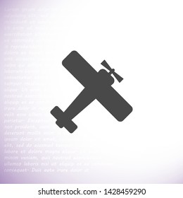 aircraft vector icon 10 eps , Lorem ipsum Flat design