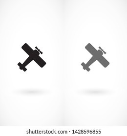 aircraft vector icon 10 eps  Flat design