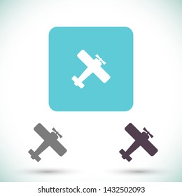 aircraft vector icon 10 eps , Lorem ipsum Flat design