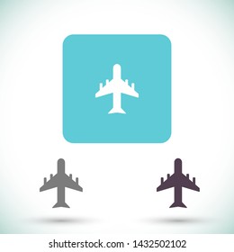 aircraft vector icon 10 eps , Lorem ipsum Flat design