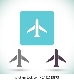 aircraft vector icon 10 eps , Lorem ipsum Flat design