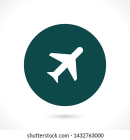 aircraft vector icon 10 eps , Lorem ipsum Flat design