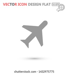 aircraft vector icon 10 eps , Lorem ipsum Flat design