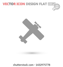 aircraft vector icon 10 eps , Lorem ipsum Flat design