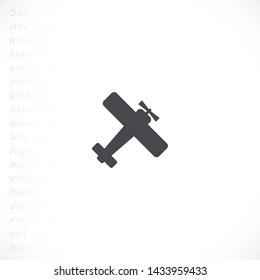 aircraft vector icon 10 eps , Lorem ipsum Flat design