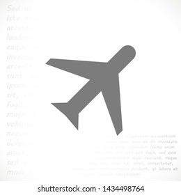 aircraft vector icon 10 eps , Lorem ipsum Flat design