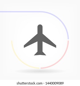 aircraft vector icon 10 eps , Lorem ipsum Flat design