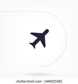aircraft vector icon 10 eps , Lorem ipsum Flat design