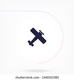 aircraft vector icon 10 eps , Lorem ipsum Flat design
