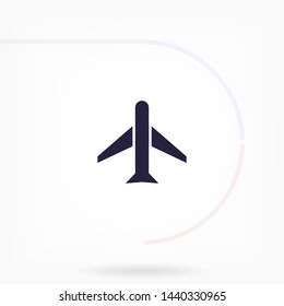 aircraft vector icon 10 eps , Lorem ipsum Flat design