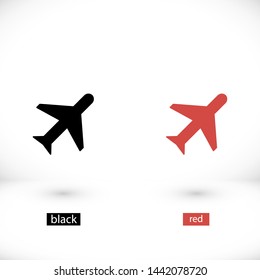 aircraft vector icon 10 eps , Lorem ipsum Flat design