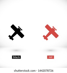 aircraft vector icon 10 eps , Lorem ipsum Flat design