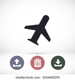 Aircraft  vector icon 