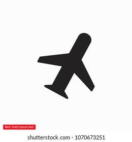 Aircraft  vector icon 