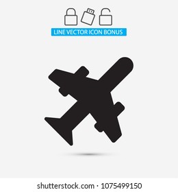 Aircraft Vector icon