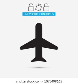 Aircraft Vector icon