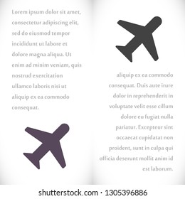Aircraft Vector icon