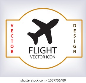 Aircraft Vector icon 