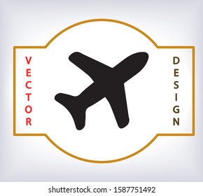 Aircraft Vector icon  