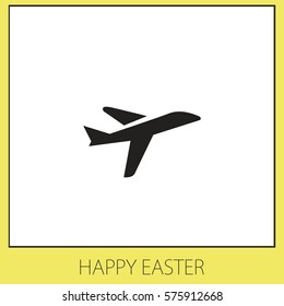 Aircraft  Vector Icon.