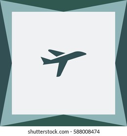 Aircraft  Vector Icon.