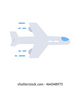 aircraft vector icon. flat design.